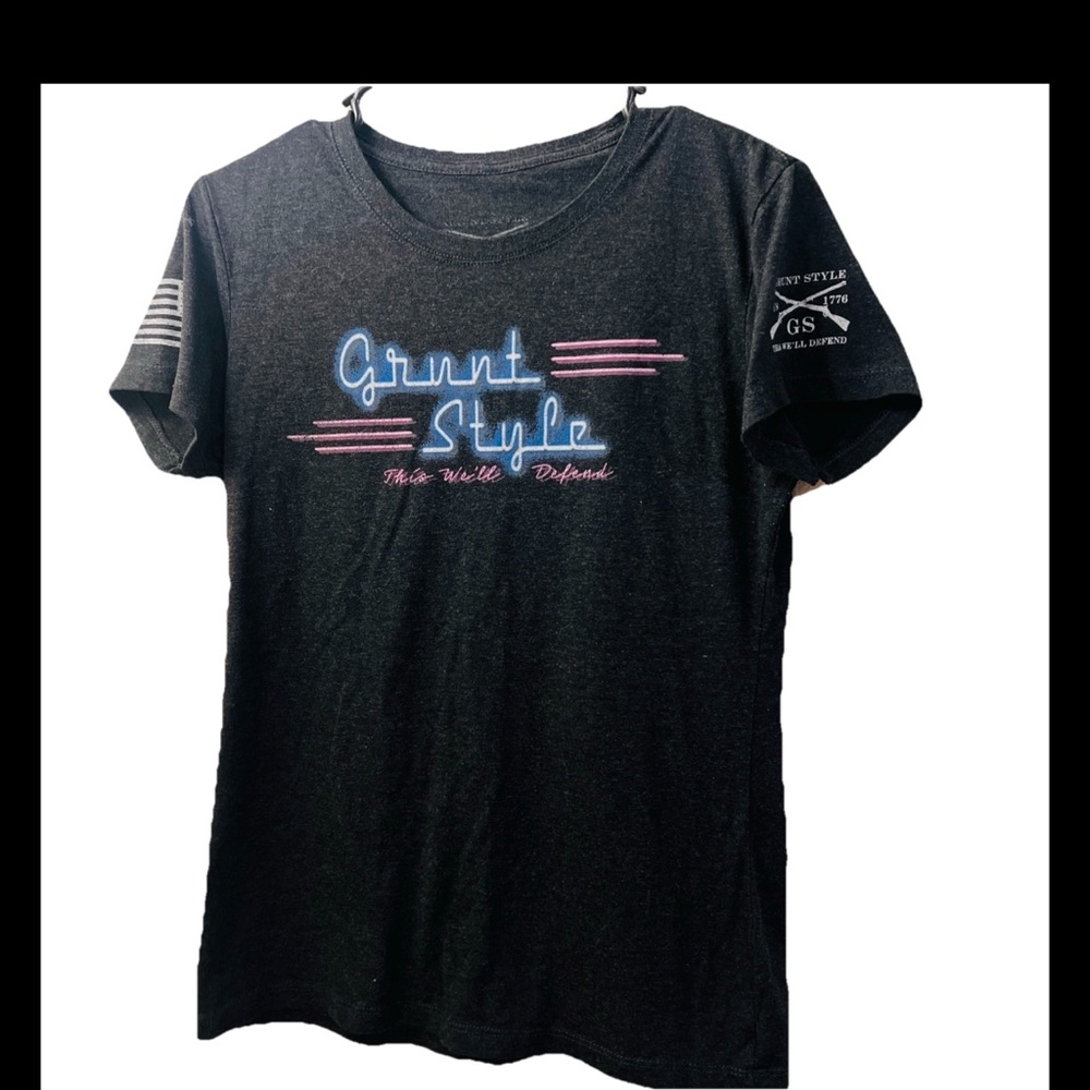 Grunt Style Gray Polo Short Sleeve T-Shirt